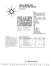 AMMC-2008 datasheet pdf Agilent (Hewlett-Packard)