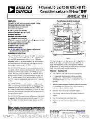 AD7994BRUZ-0REEL datasheet pdf Analog Devices