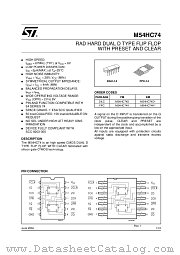 M54HC74 datasheet pdf ST Microelectronics