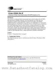 CS5461 datasheet pdf Cirrus Logic