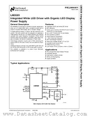 LM3520SD datasheet pdf National Semiconductor