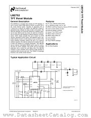 LM2702MT-ADJ datasheet pdf National Semiconductor