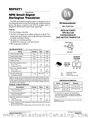 BSP52T1 datasheet pdf ON Semiconductor