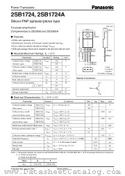 2SB1724A datasheet pdf Panasonic