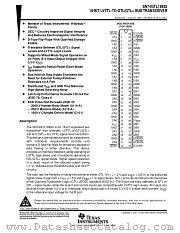 SN74GTL16923DGGR datasheet pdf Texas Instruments