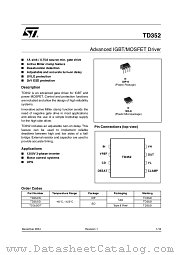 TD352 datasheet pdf ST Microelectronics