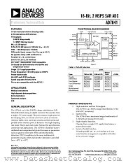 AD7641 datasheet pdf Analog Devices