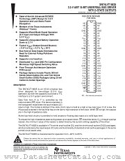 SN74LVT16835 datasheet pdf Texas Instruments