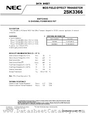 2SK3366-Z-E2 datasheet pdf NEC