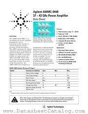 AMMC-6440 datasheet pdf Agilent (Hewlett-Packard)