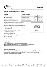 BSP 752-R datasheet pdf Infineon