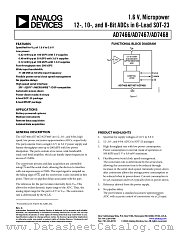 AD7466BRM-REEL7 datasheet pdf Analog Devices