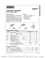 FQB12N50TM_AM002 datasheet pdf Fairchild Semiconductor