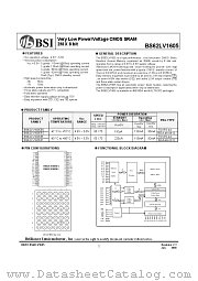 BS62LV1605 datasheet pdf Brilliance Semiconductor