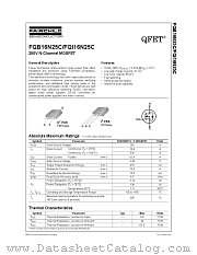 FQB16N25CTM datasheet pdf Fairchild Semiconductor