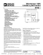 AD7450AR-REEL datasheet pdf Analog Devices