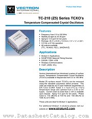 TC-210 datasheet pdf Vectron