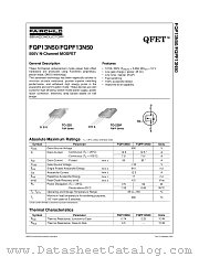 FQPF13N50T datasheet pdf Fairchild Semiconductor