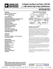 AD7792BRU datasheet pdf Analog Devices