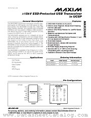 MAX3346E datasheet pdf MAXIM - Dallas Semiconductor