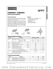 FQI6N60C datasheet pdf Fairchild Semiconductor