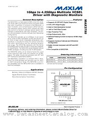 MAX3795 datasheet pdf MAXIM - Dallas Semiconductor