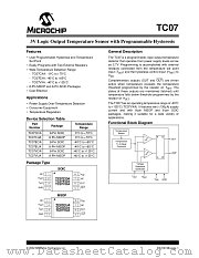 TC07EOA datasheet pdf Microchip
