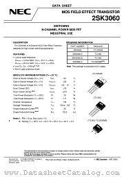 2SK3060 datasheet pdf NEC