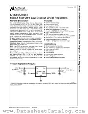 LP3961ESX-2.5 datasheet pdf National Semiconductor