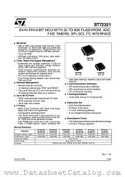 ST72P321J9TC datasheet pdf ST Microelectronics