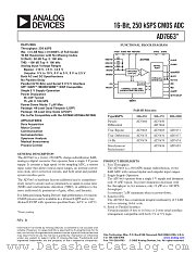 AD7663ACP datasheet pdf Analog Devices