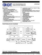IDT821054APF8 datasheet pdf IDT