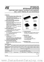 ST72C334J4T6 datasheet pdf ST Microelectronics