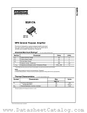 BSR17A_D87Z datasheet pdf Fairchild Semiconductor