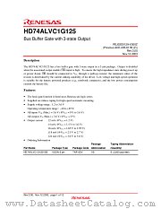HD74ALVC1G125 datasheet pdf Renesas