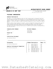 LM111 MD8 datasheet pdf National Semiconductor