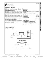 LM1117T-ADJ datasheet pdf National Semiconductor