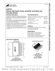 LM4731 datasheet pdf National Semiconductor