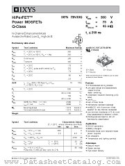 IXFN73N30Q datasheet pdf IXYS