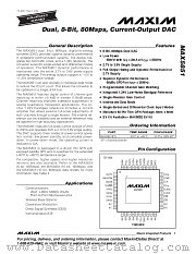 MAX5851 datasheet pdf MAXIM - Dallas Semiconductor