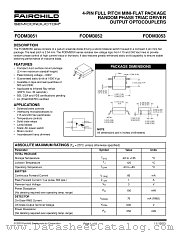 FODM3051R4V datasheet pdf Fairchild Semiconductor