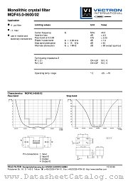 MQF45.0-0600/02 datasheet pdf Vectron