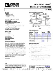 AD7653ACP datasheet pdf Analog Devices