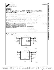 LP8340CLDX-2.5 datasheet pdf National Semiconductor