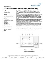 SKY77161 datasheet pdf Skyworks Solutions