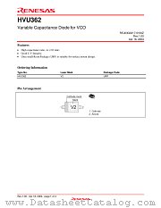 HVU362 datasheet pdf Renesas