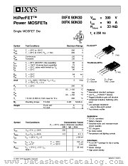 IXFK90N30 datasheet pdf IXYS