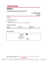 HVU17 datasheet pdf Renesas