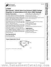 LP3984IMF-1.5 datasheet pdf National Semiconductor