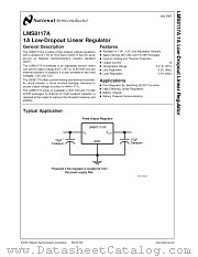 LMS8117ADTX-ADJ datasheet pdf National Semiconductor